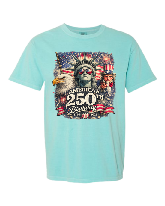 America's 250th Birthday - Comfort Colors - Heavyweight Unisex Tee - Greens