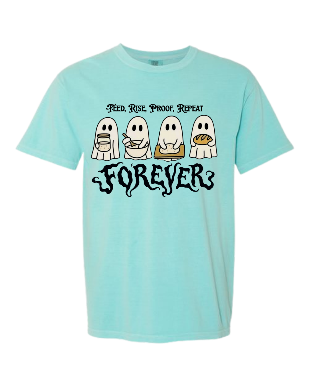 Sourdough Ghosties - Comfort Colors - Heavyweight Unisex Tee - Greens