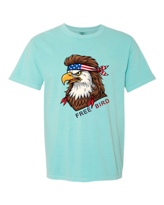 Rockin Free Bird - Comfort Colors - Heavyweight Unisex Tee - Greens