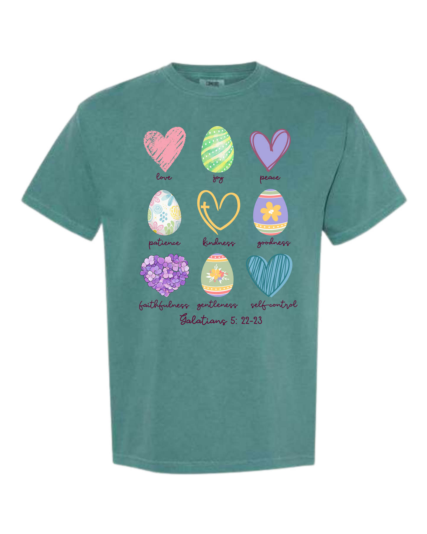 Galatians 5 - Easter - Comfort Colors - Heavyweight Unisex Tee - Greens
