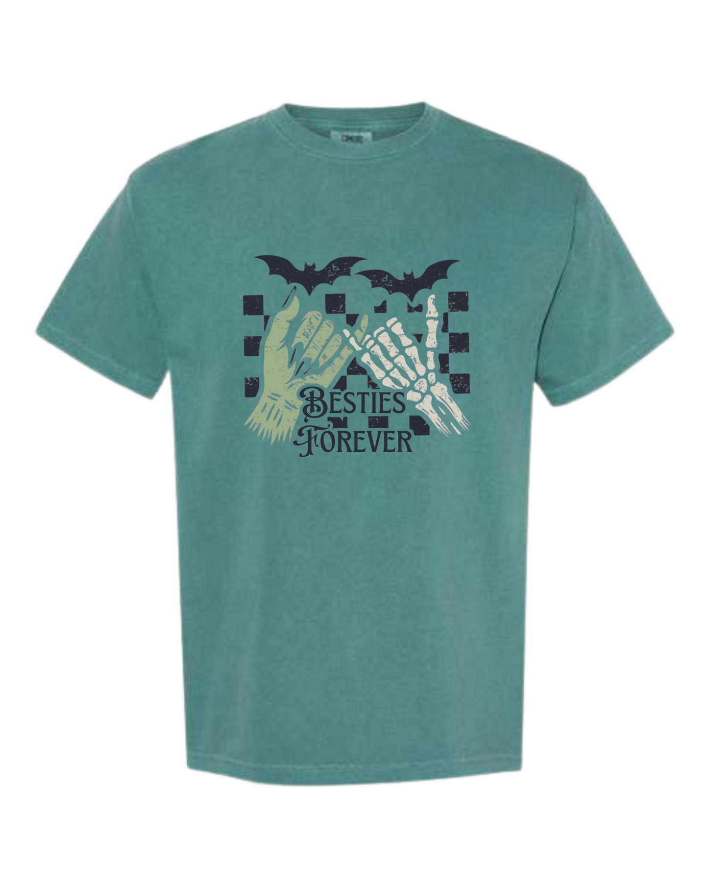 Besties Forever - Comfort Colors - Heavyweight Unisex Tee - Greens