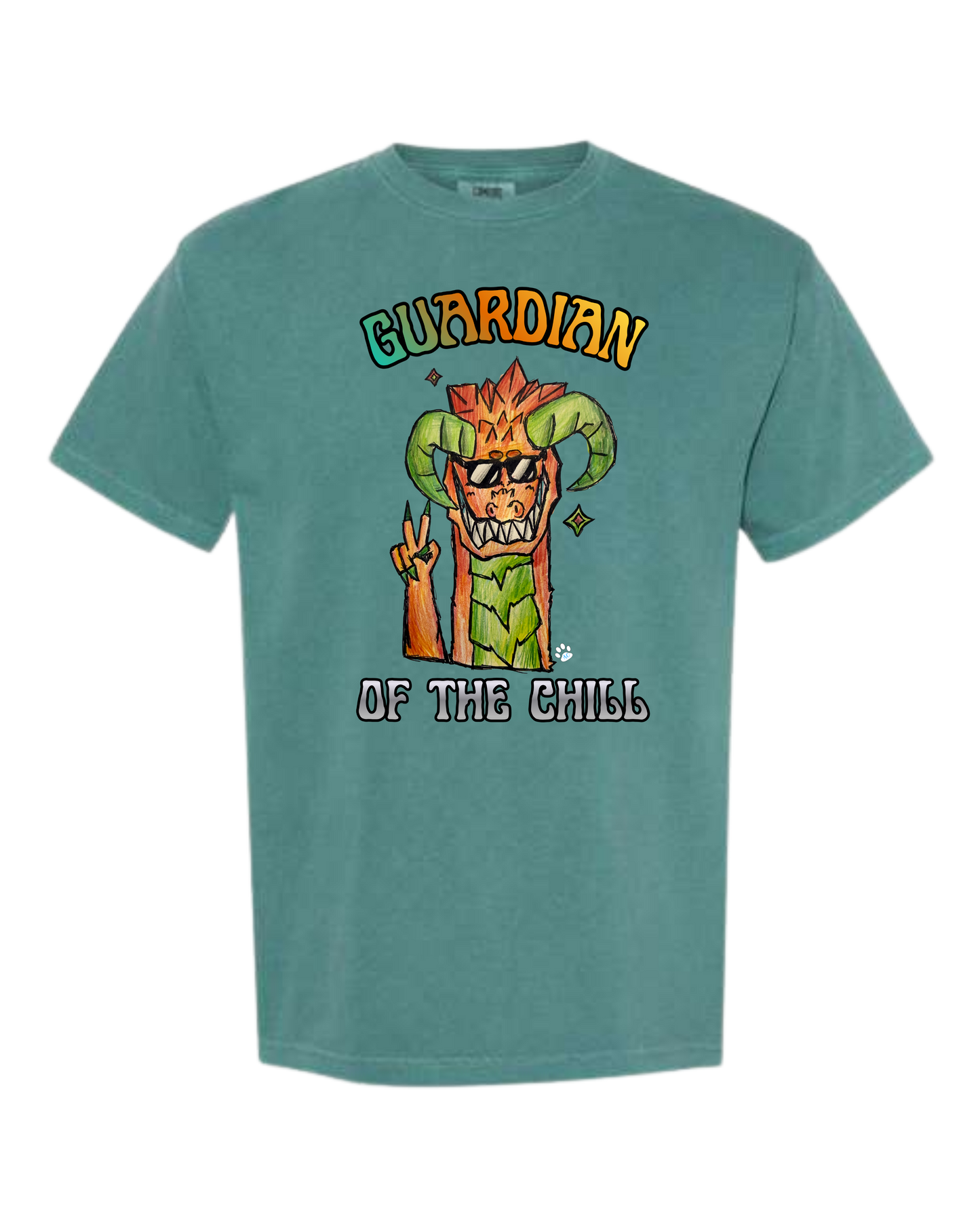 Guardian of The Chill - Comfort Colors - Heavyweight Unisex Tee - Greens