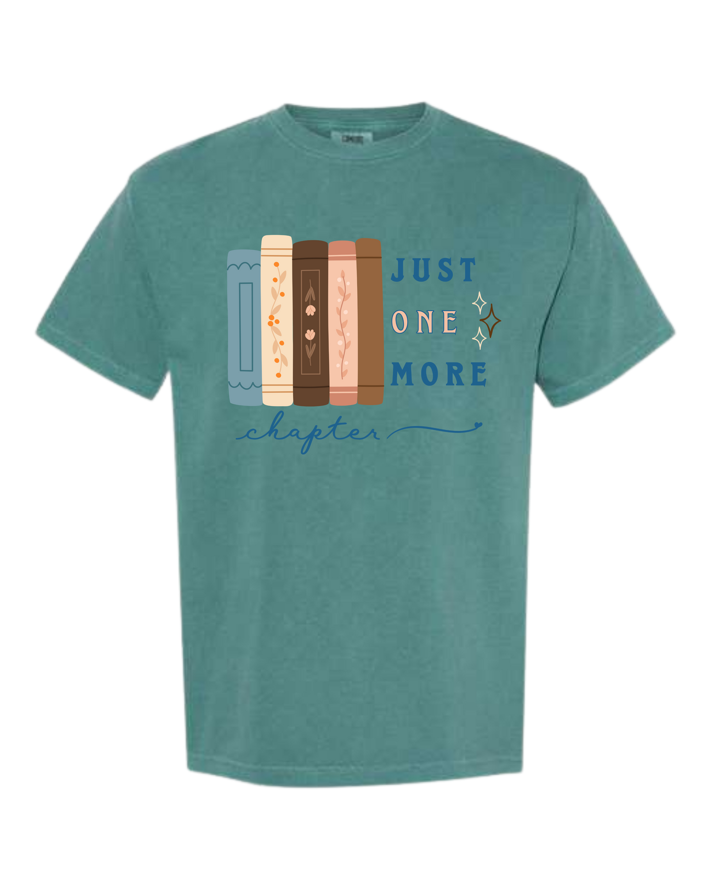 Just One More Chapter - Comfort Colors - Heavyweight Unisex Tee - Greens