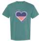 One Nation One Heart - Comfort Colors - Heavyweight Unisex Tee - Greens
