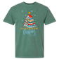 All Booked For Christmas - Comfort Colors - Heavyweight Unisex Tee - Greens