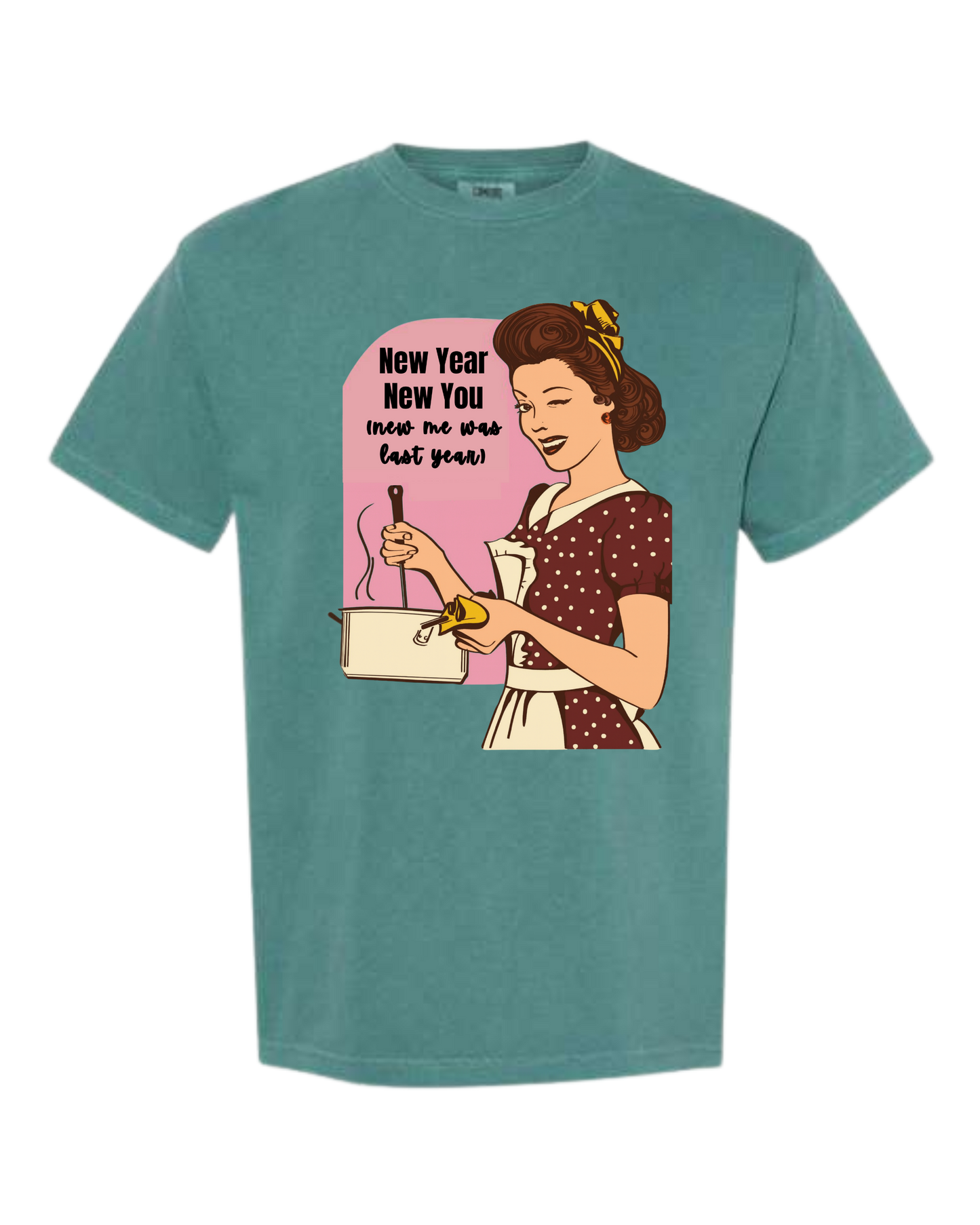 New Year New You - Comfort Colors - Heavyweight Unisex Tee - Greens