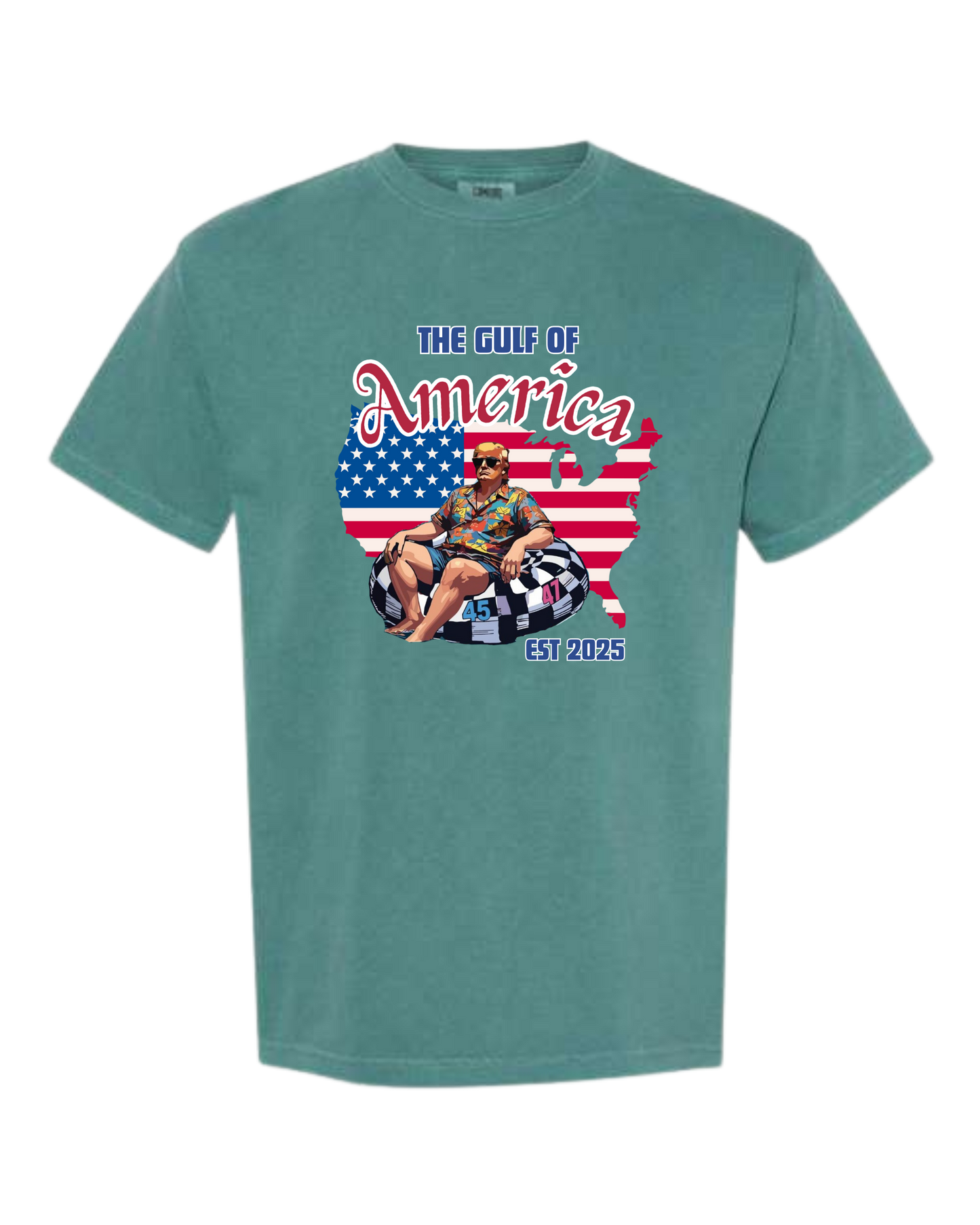 The Gulf of America - Comfort Colors - Heavyweight Unisex Tee - Greens
