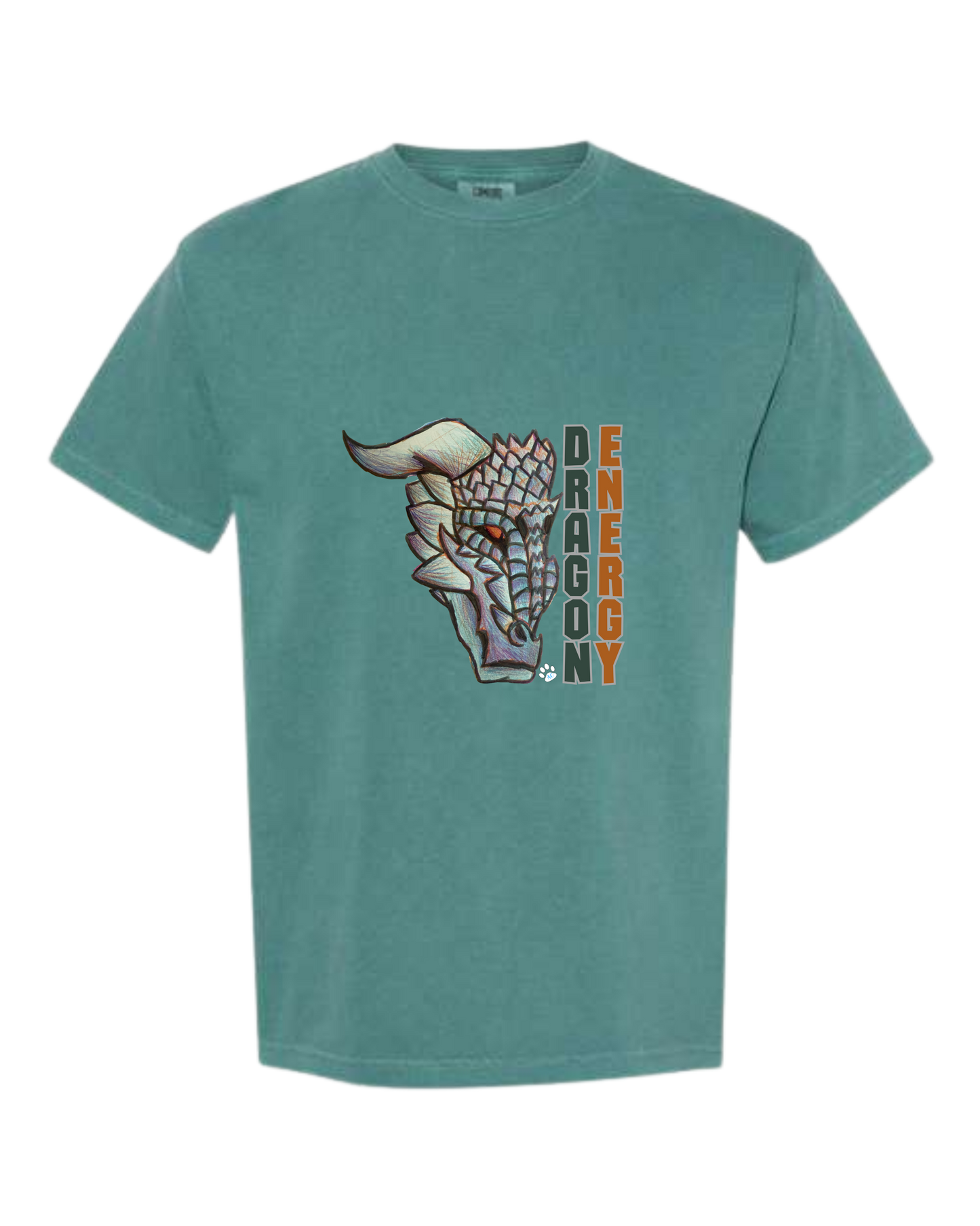Dragon Energy - Comfort Colors - Heavyweight Unisex Tee - Greens