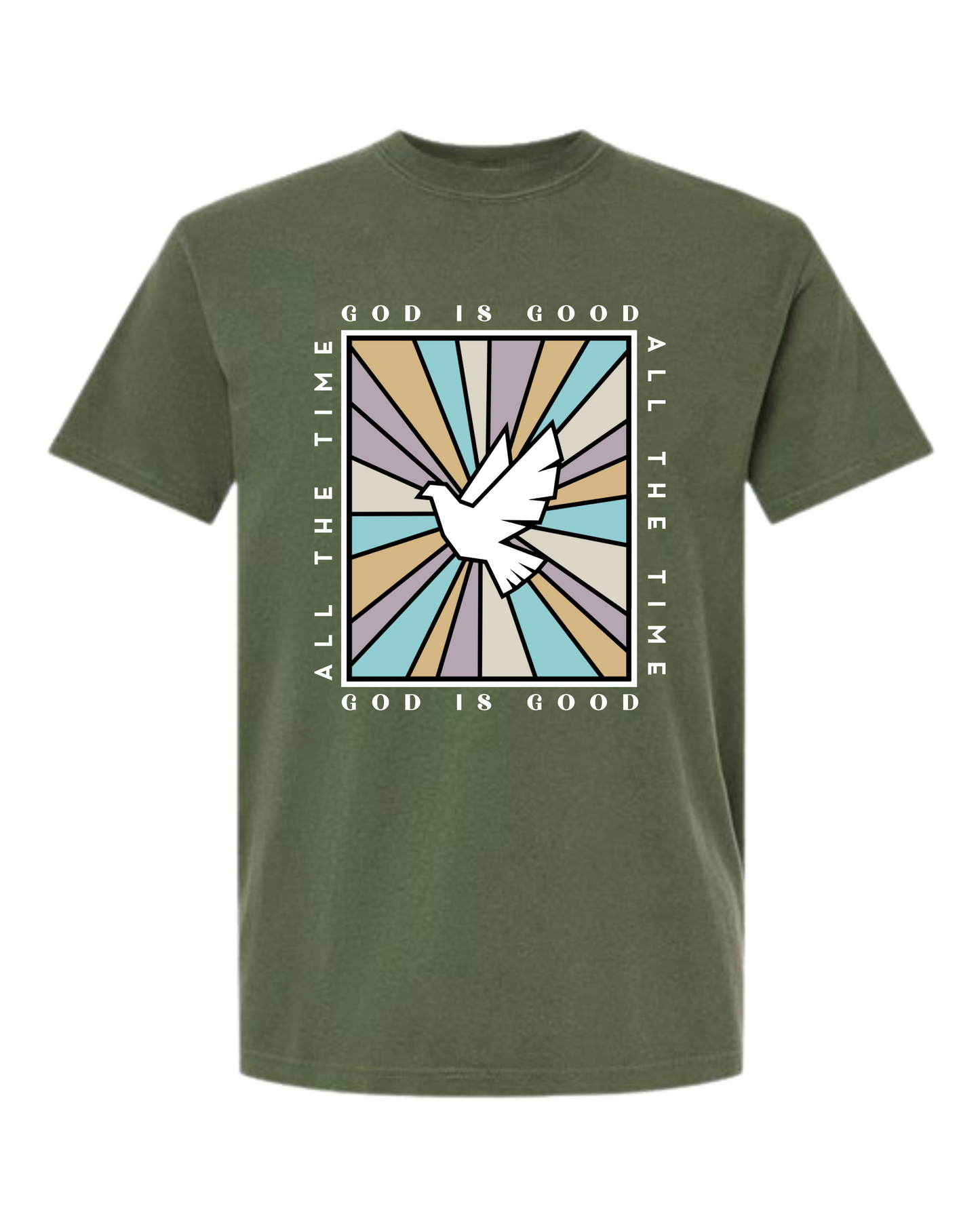 God Is Good - Comfort Colors - Heavyweight Unisex Tee - Greens