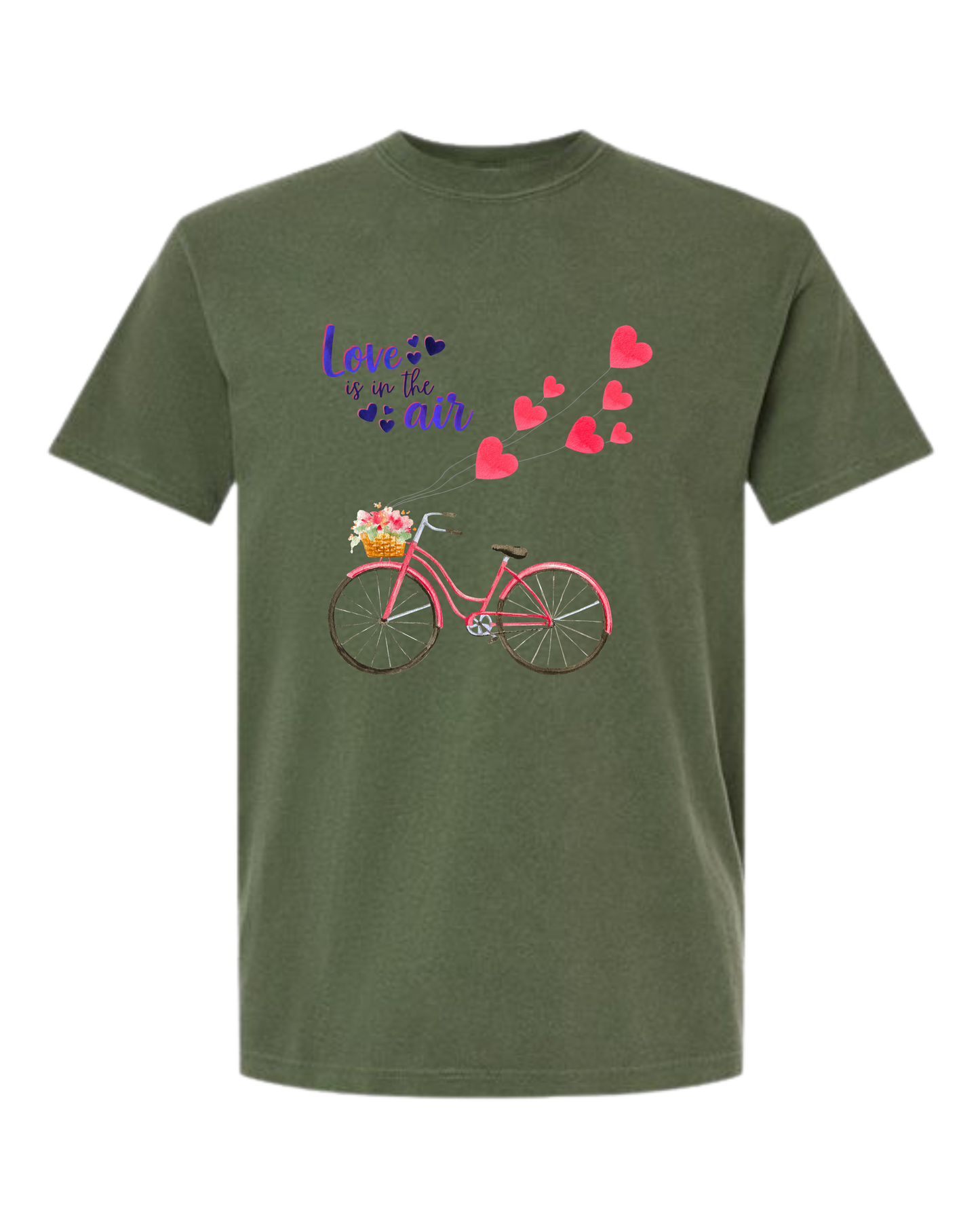 Love is in The Air - Comfort Colors - Heavyweight Unisex Tee - Greens