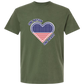 One Nation One Heart - Comfort Colors - Heavyweight Unisex Tee - Greens