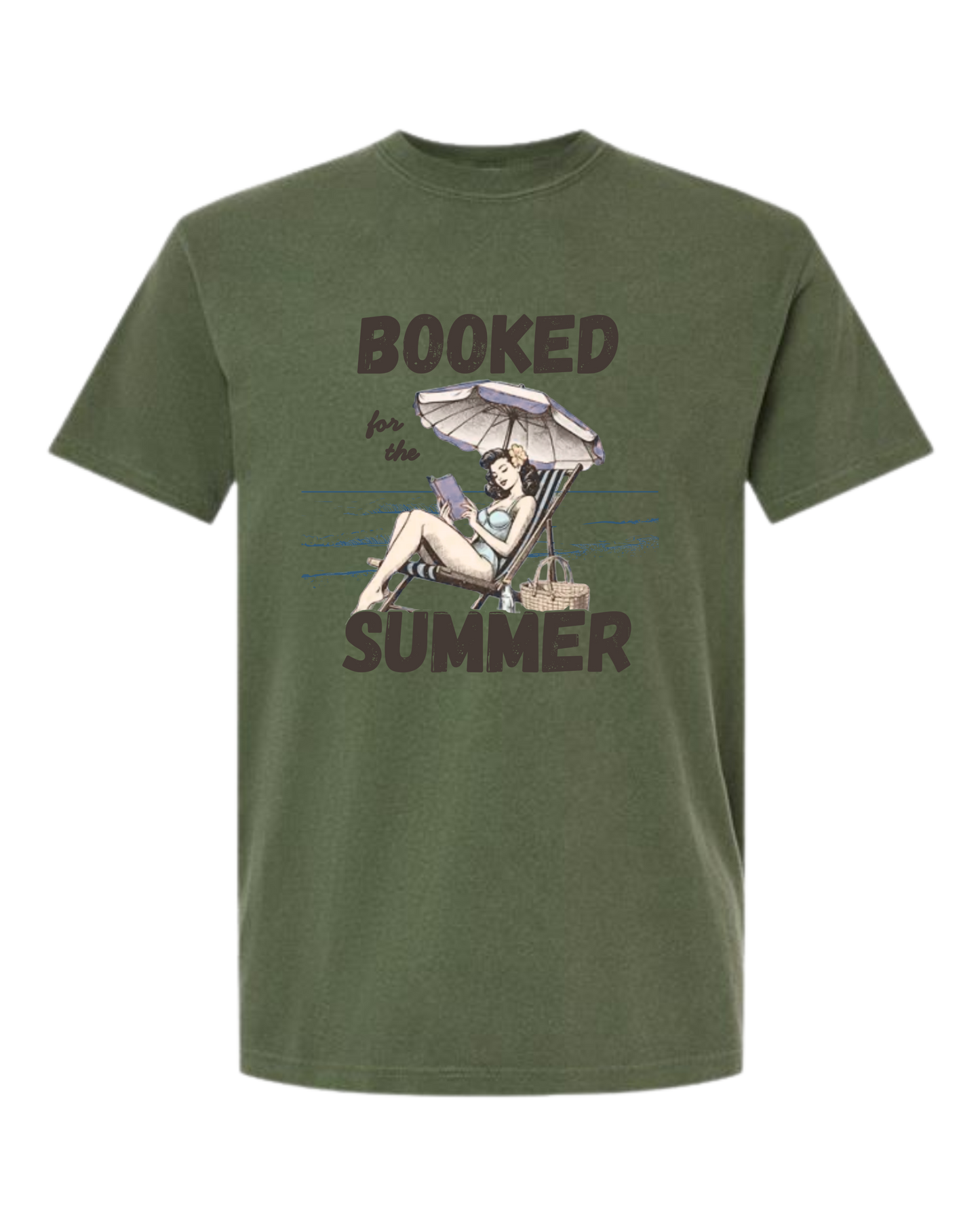 Booked for the Summer - Comfort Colors - Heavyweight Unisex Tee - Greens