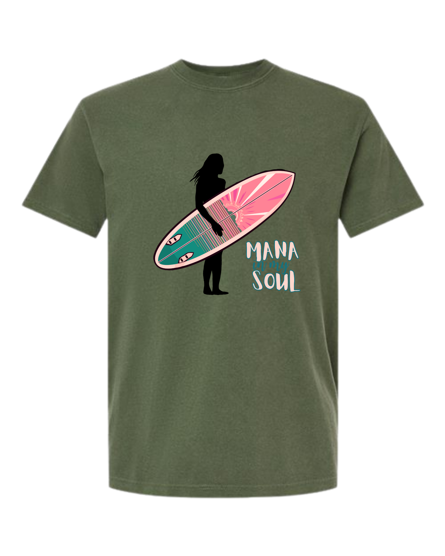 Mana in My Soul - Comfort Colors - Heavyweight Unisex Tee - Greens