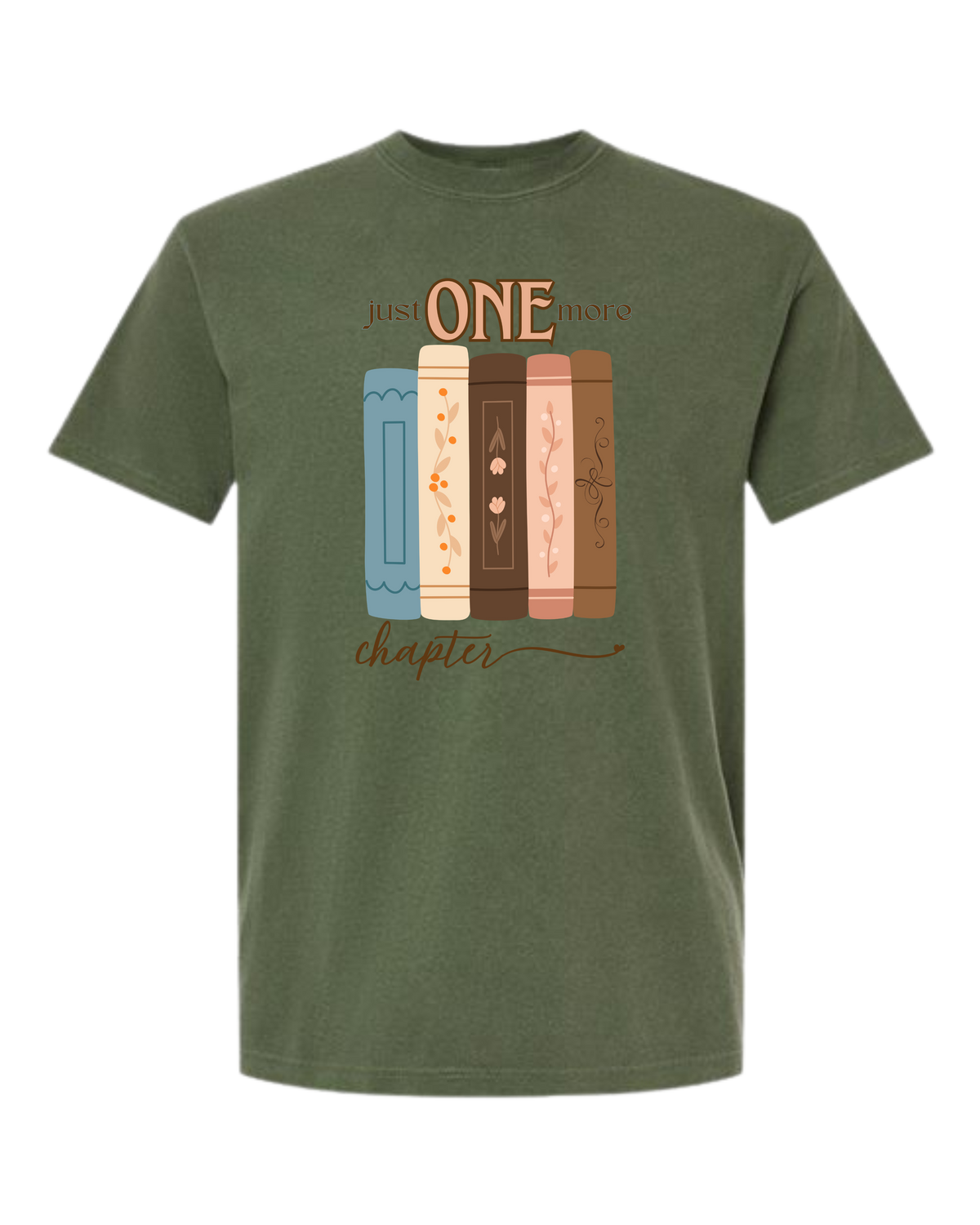 Just One More Chapter - Comfort Colors - Heavyweight Unisex Tee - Greens