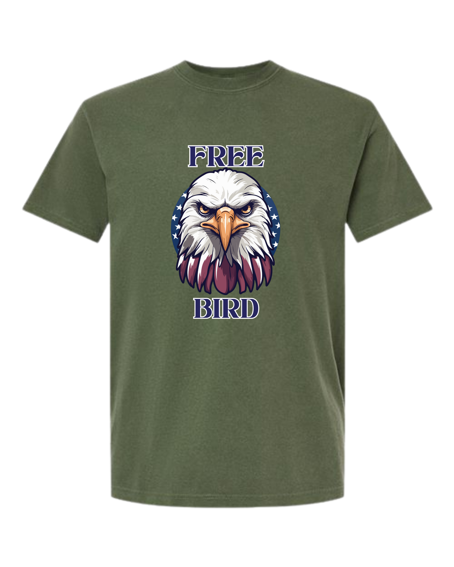 Free Bird - Comfort Colors - Heavyweight Unisex Tee - Greens