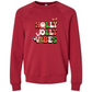 Holly Jolly Vibes - Sponge Fleece Raglan Sweatshirt - Assorted Colors