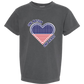 One Nation One Heart - Comfort Colors - Heavyweight Youth Tee - Neutral Colors & Blues