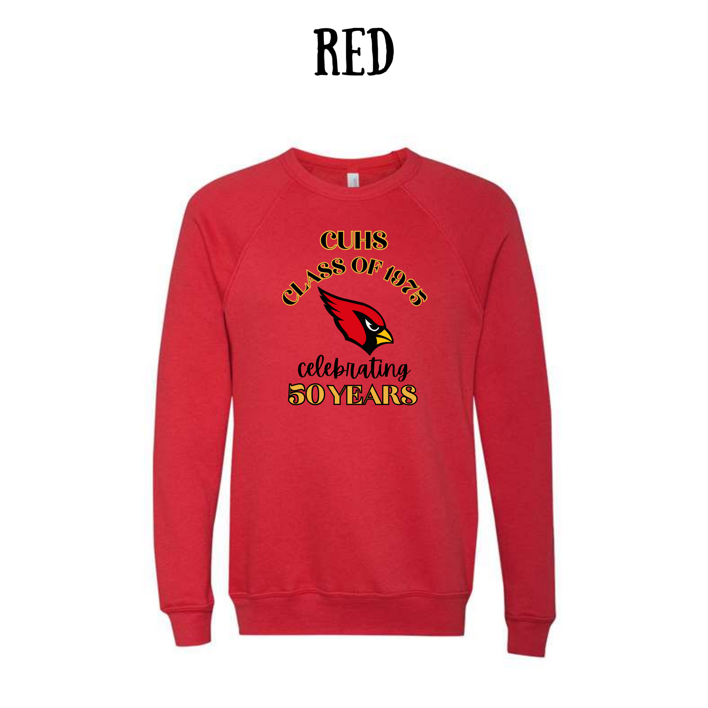 CUHS celebrating - Sponge Fleece Raglan Sweatshirt - Assorted Colors