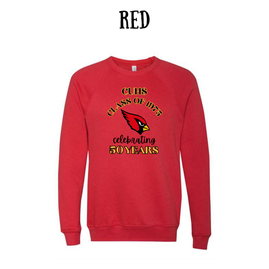 CUHS celebrating - Sponge Fleece Raglan Sweatshirt - Assorted Colors