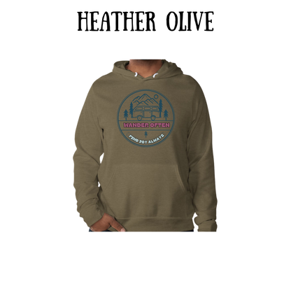 CP - Wander Often - Sponge Fleece Hoodie - Greens, Neutrals