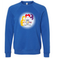 HP - Calming Circle - Sponge Fleece Raglan Sweatshirt - Blues, Purples
