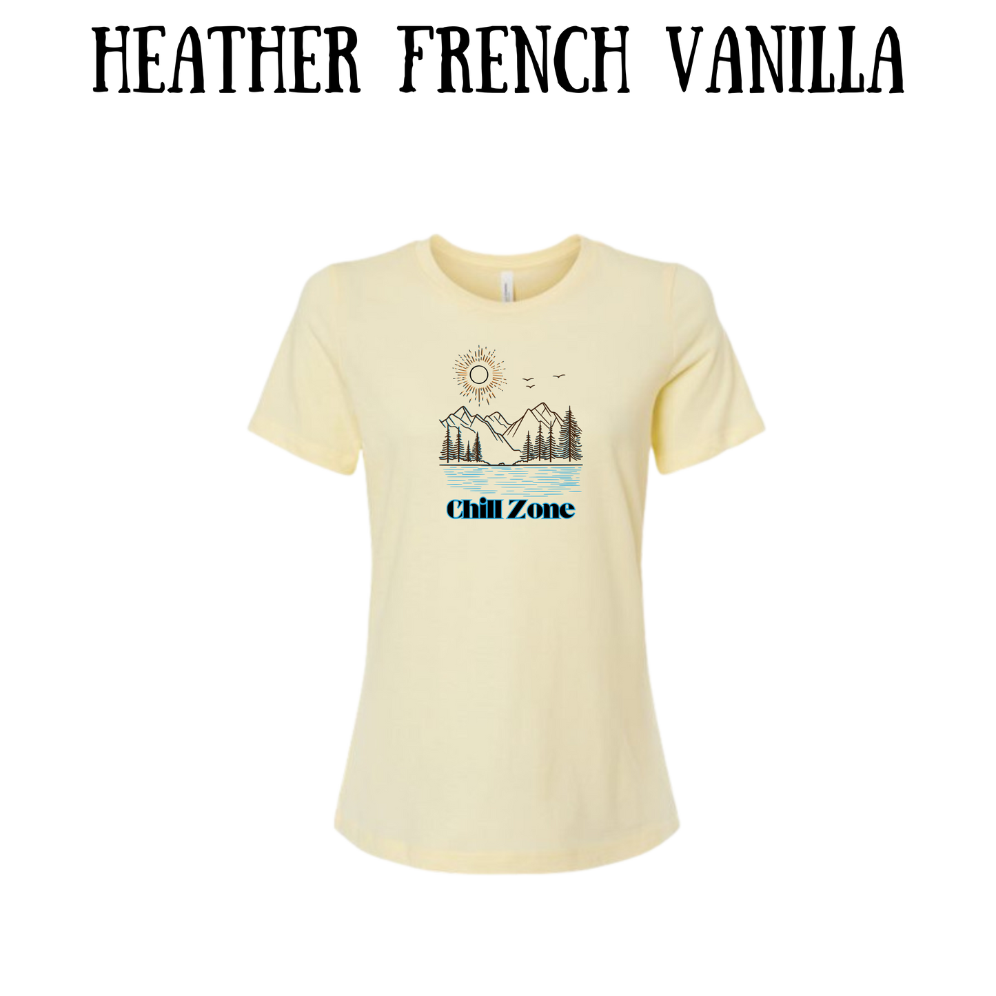 CP - Chill Zone - Women's Relaxed Fit Tee - Neutrals