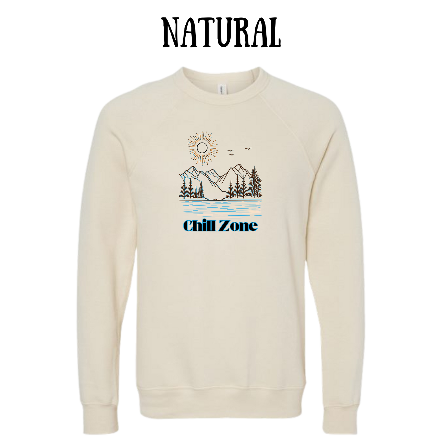 CP - Chill Zone - Sponge Fleece Raglan Sweatshirt - Greens, Neutrals