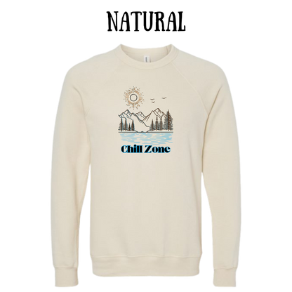 CP - Chill Zone - Sponge Fleece Raglan Sweatshirt - Greens, Neutrals