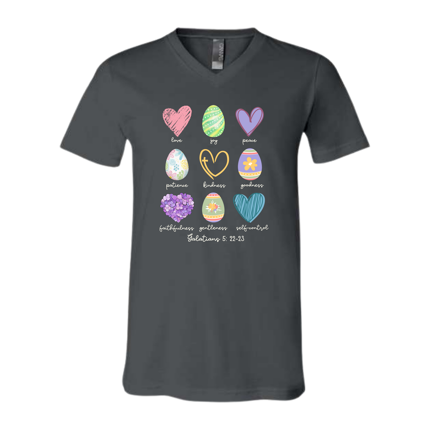 Galatians 5 - Easter - Bella+Canvas - Unisex V-Neck - Neutral Colors