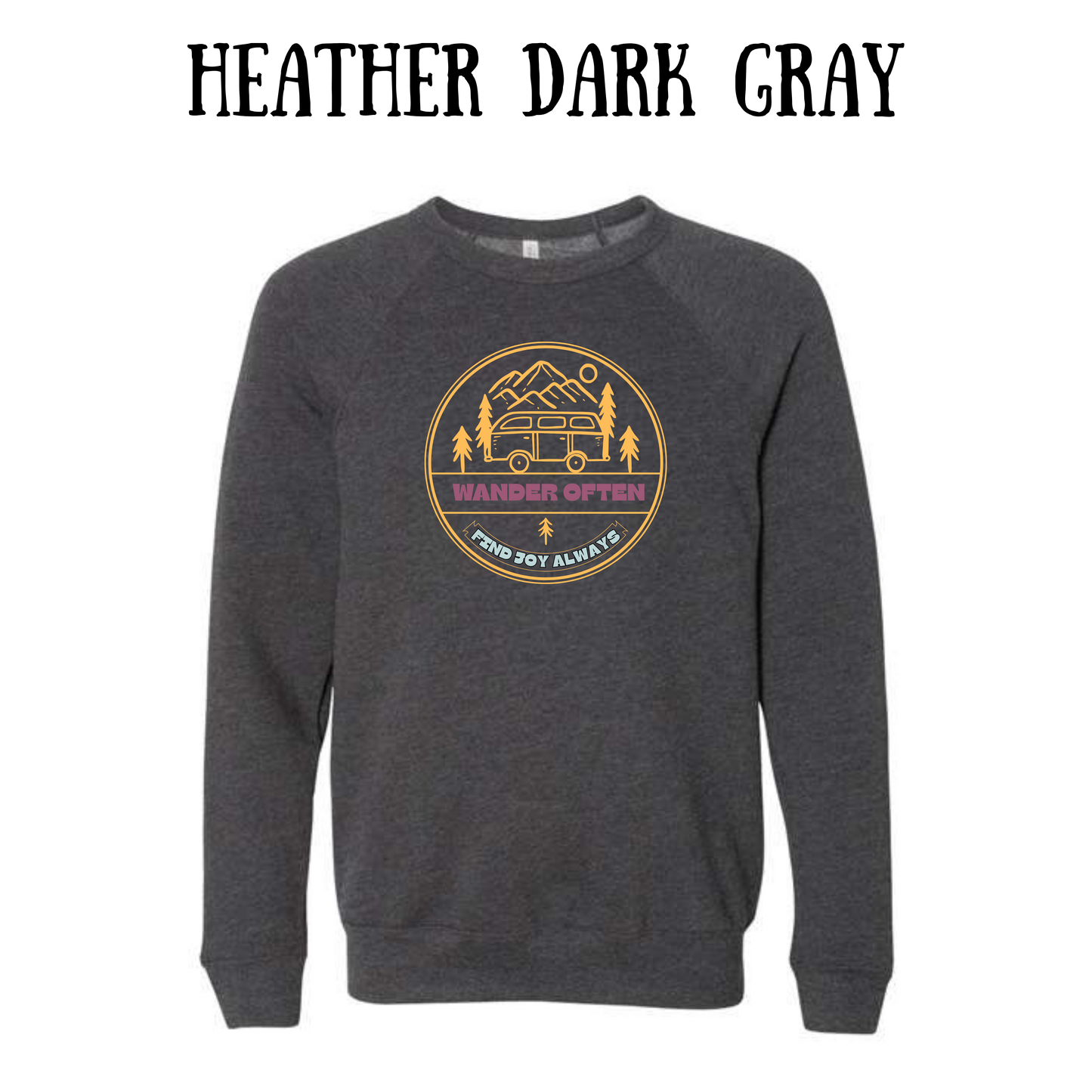 CP - Wander Often - Sponge Fleece Raglan Sweatshirt - Greens, Neutrals