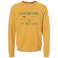 Life Happens The Beach Helps - Sponge Fleece Raglan Sweatshirt - Assorted Colors