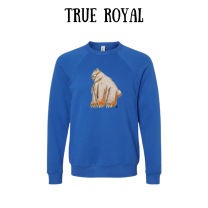 AC - Muscle Bear - Sponge Fleece Raglan Sweatshirt - Blues, Purples