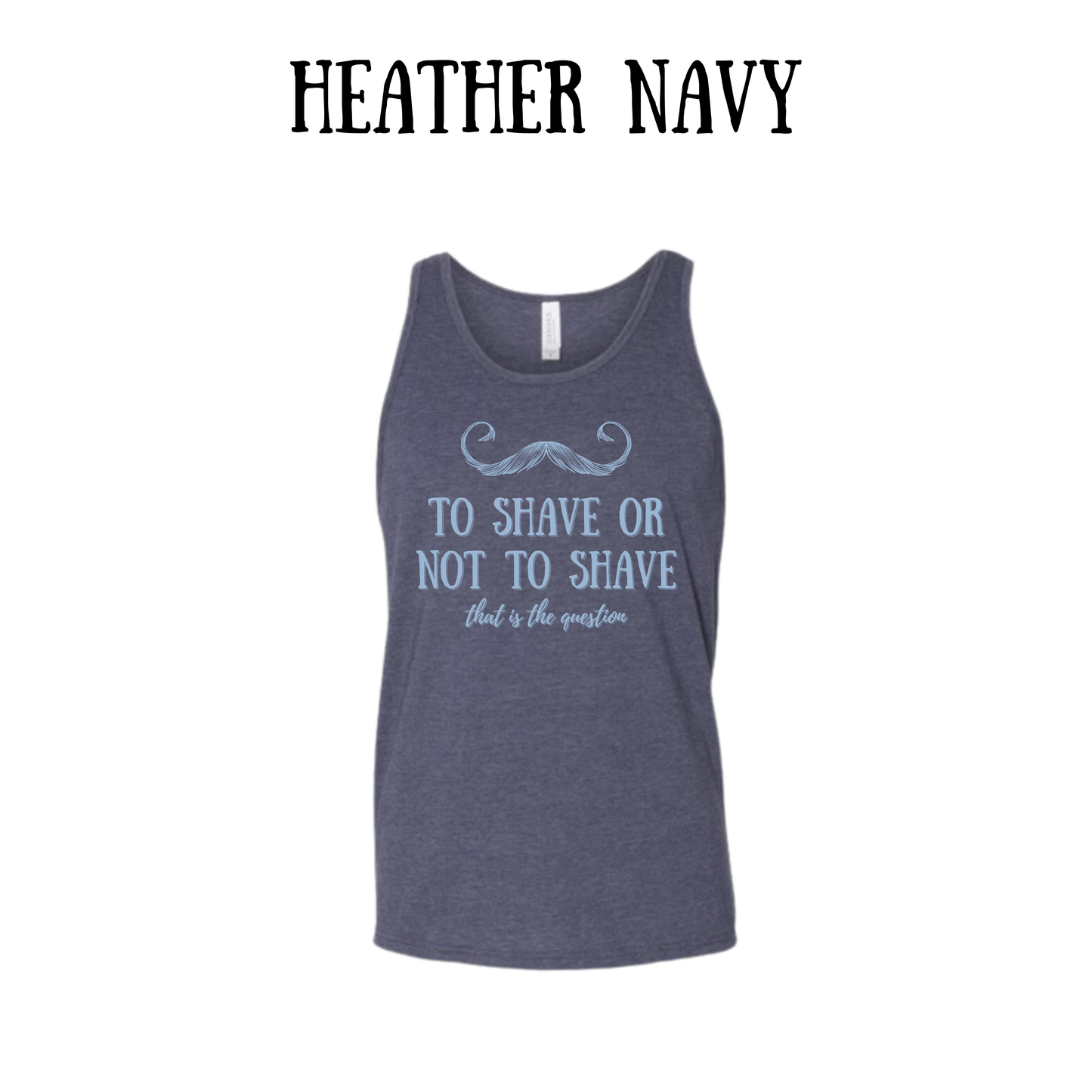 to shave or not to shave - unisex tank
