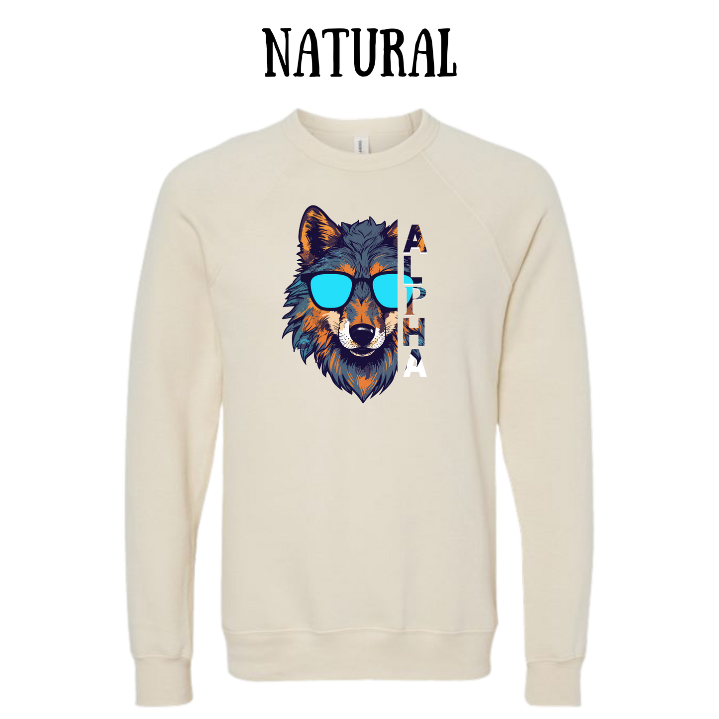 BP - Alpha - Sponge Fleece Raglan Sweatshirt - Greens, Neutrals