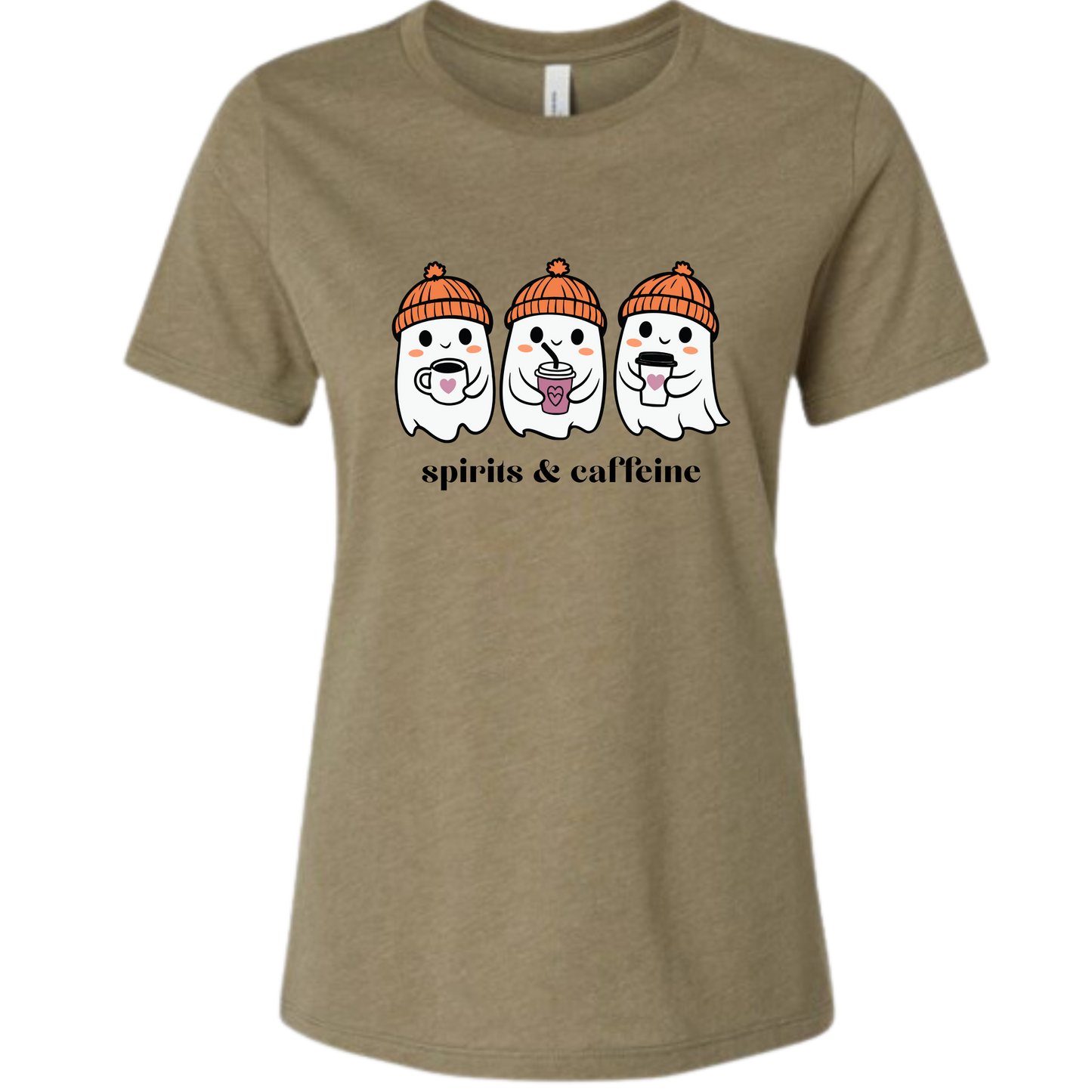Spirits & Caffeine - Women's Relaxed Fit Tee - Assorted Colors