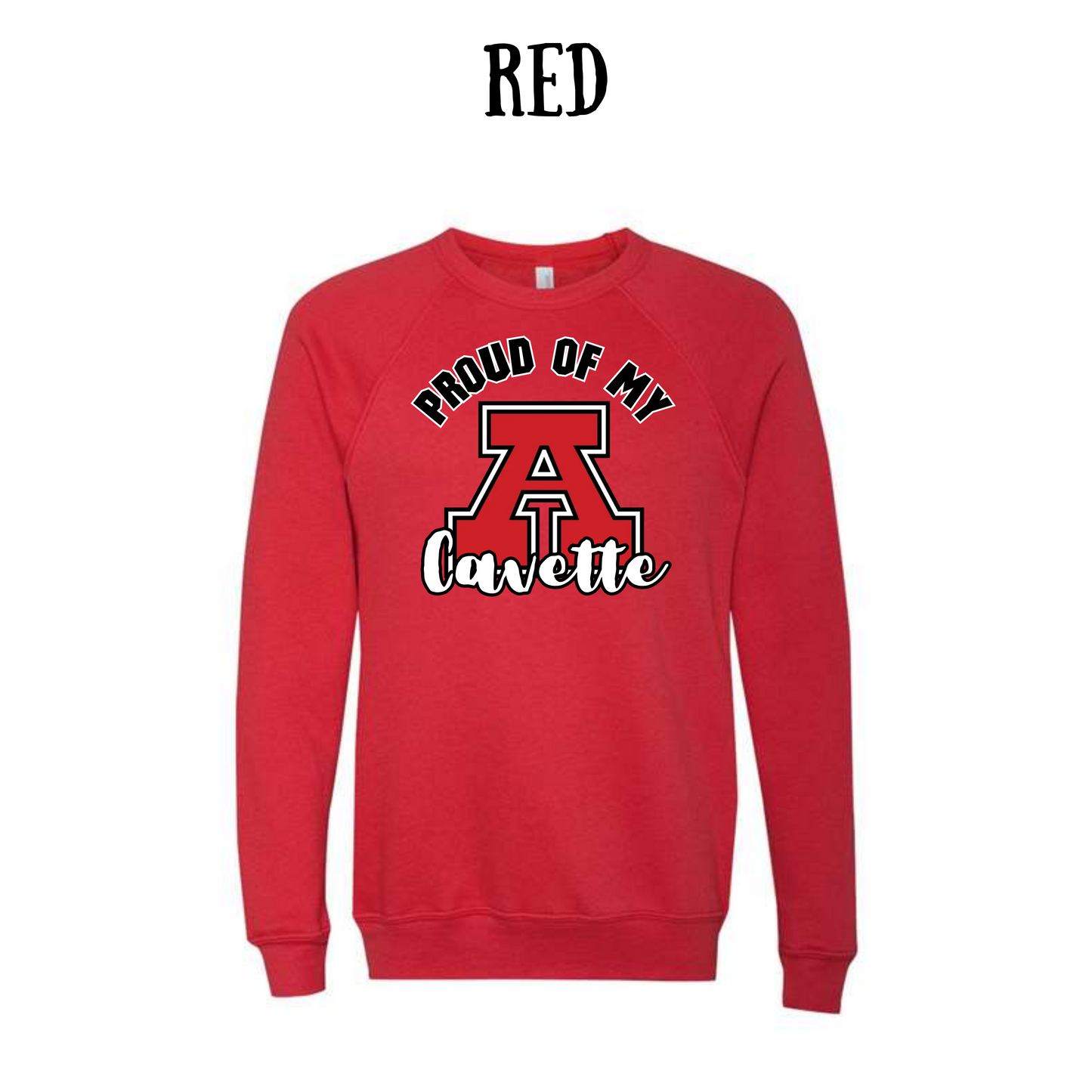 AFHS Cavettes - Sponge Fleece Raglan Sweatshirt - Assorted Colors