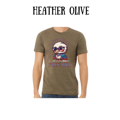 PP - Lovin' Life As A Free Bird - Unisex Tee - Greens
