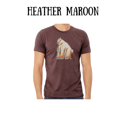 AC - Muscle Bear - Unisex Tee - Pinks, Purples, Neutrals