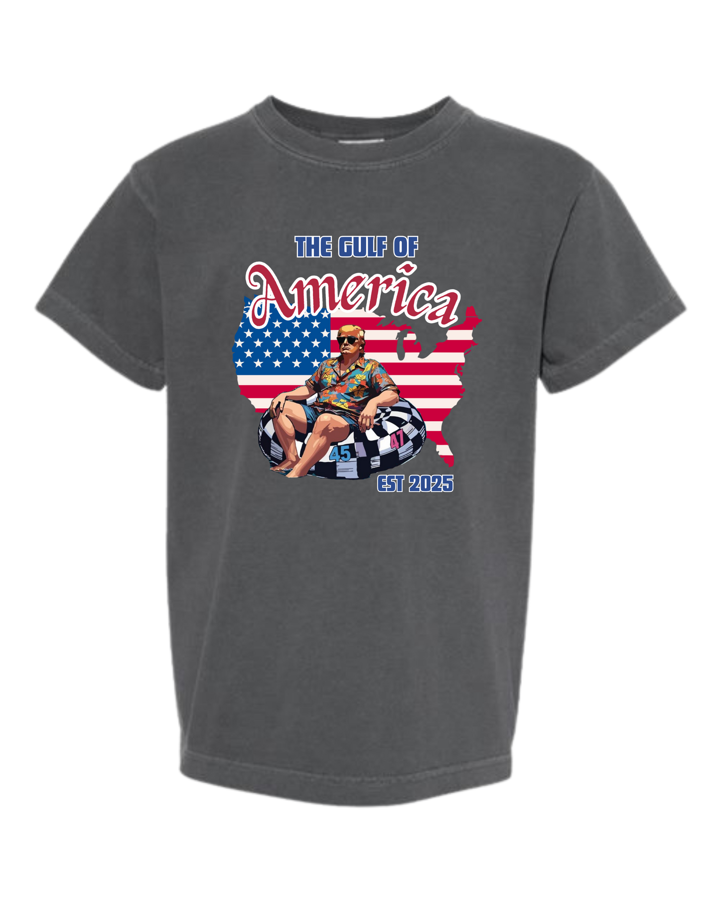 The Gulf of America - Comfort Colors - Heavyweight Youth Tee - Neutral Colors & Blues