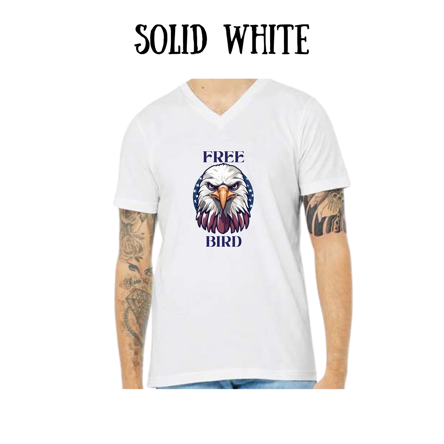 PP - Free Bird - Unisex V-Neck - Neutral Colors
