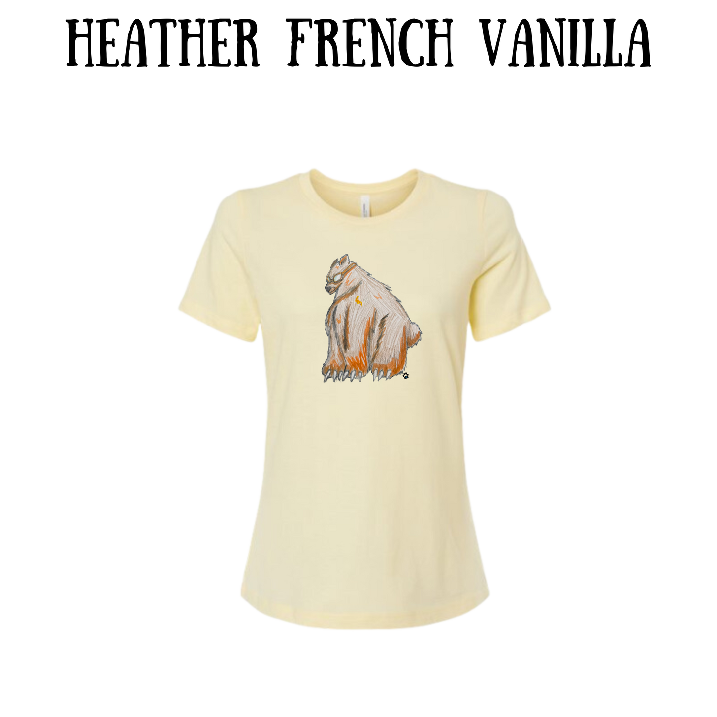 AC - Muscle Bear - Women's Relaxed Fit Tee - Neutrals