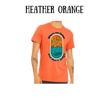 CP - Where We Listen and Don't Judge - Unisex Tee - Yellows, Oranges, Reds