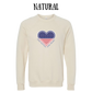 PP - One Nation One Heart - Sponge Fleece Raglan Sweatshirt - Greens, Neutrals
