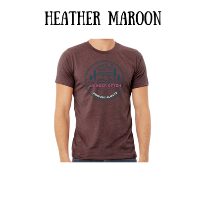 CP - Wander Often - Unisex Tee - Pinks, Purples, Neutrals