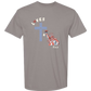 Loves Jesus & America too - Comfort Colors - Heavyweight Unisex Tee - Neutral Colors