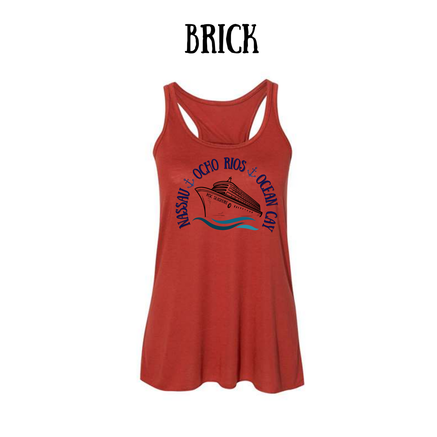 VP - MSC Seashore - Women's Flowy Racerback Tank
