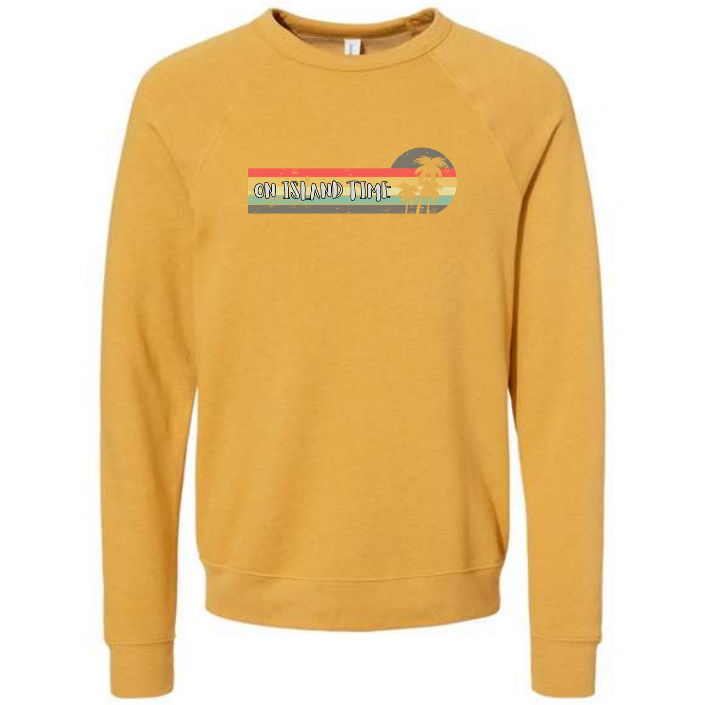 On Island Time - Sponge Fleece Raglan Sweatshirt - Assorted Colors