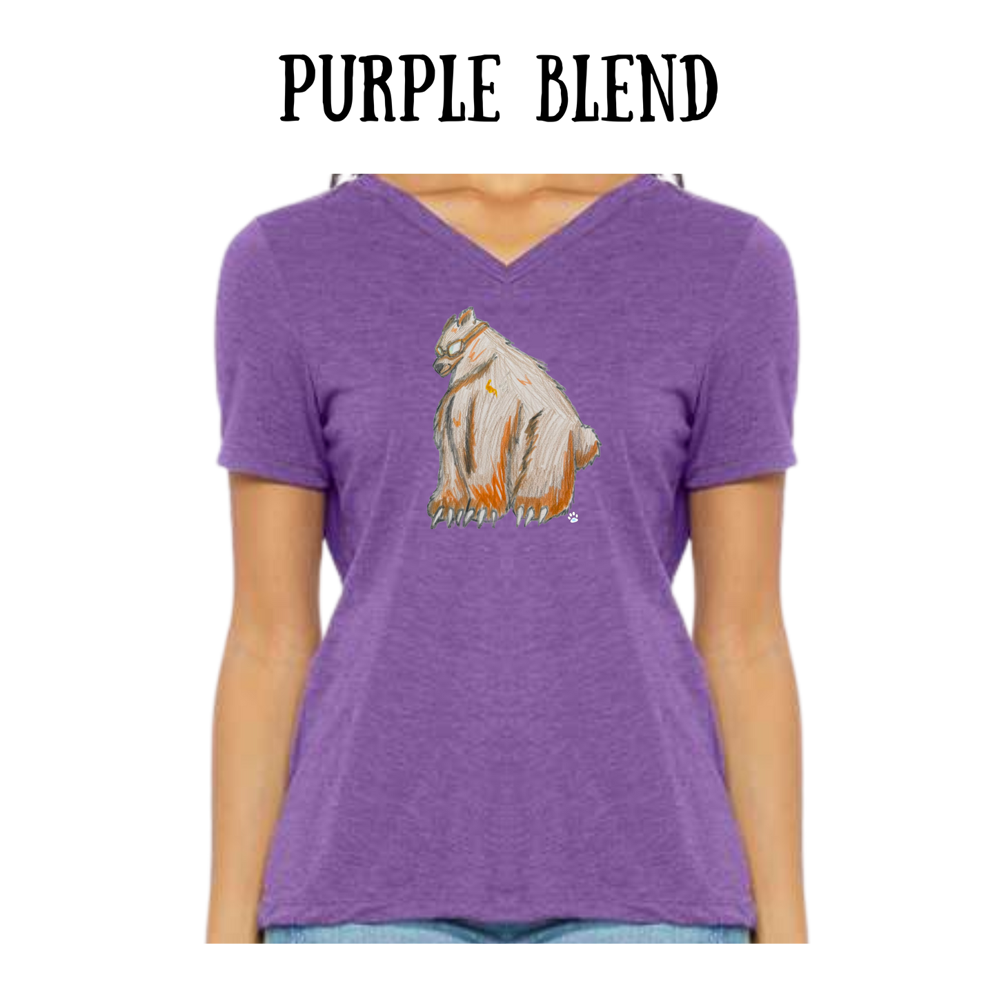 AC - Muscle Bear - Women's V-Neck - Assorted Colors