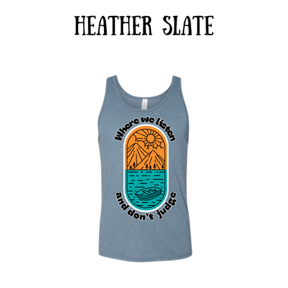 CP - Where We Listen and Don't Judge - Unisex Tank