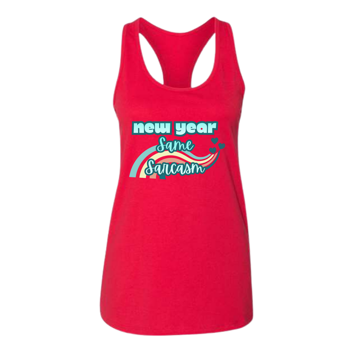 New Year Same Sarcasm - Bella+Canvas - Women's Jersey Racerback Tank
